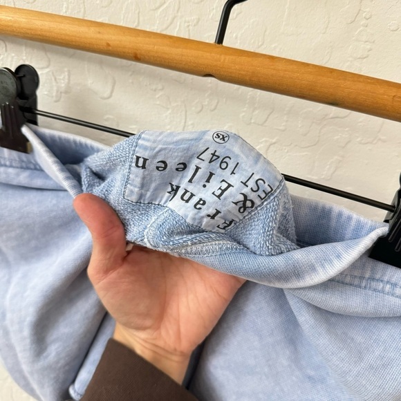Frank & Eileen Women's Pearl Favorite SweatShorts Mineral Blue XS - Picture 3 of 7